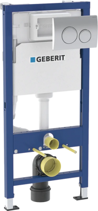 Система инсталляции для унитазов Geberit Delta 20 458.118.21.2, с кнопкой смыва, хром