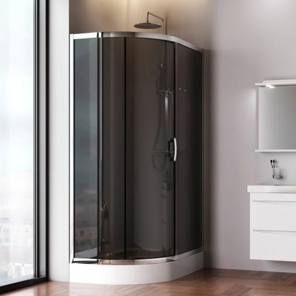 Душевой уголок Am.Pm Like W83UG-302U120CG, 120x80 профиль хром, стекло тонированное