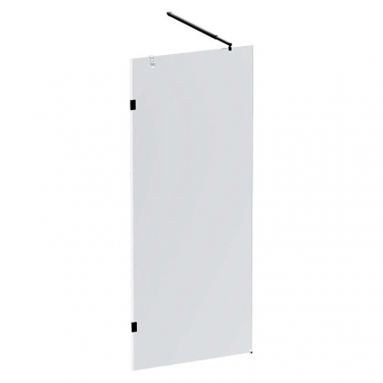 Душевая перегородка Am.Pm X-Joy W94UWI-80-F1-BTE, 80х195, профиль черный, стекло прозрачное