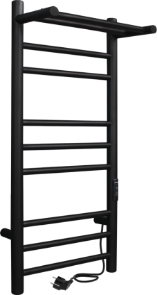 Полотенцесушитель электрический Indigo Line Trinity LСLTE70-30PBRRt, с полкой, черный муар