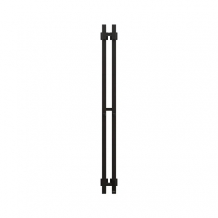 Полотенцесушитель электрический Grota Corsa K N RAL9005 EL, 10х120, с крючками, матовый черный
