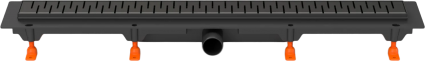 Душевой трап (лоток) MCH Chudej Medium CH750MC 75 см, матовый черный