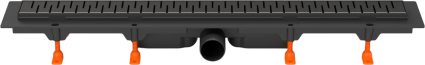 Душевой трап (лоток) MCH Chudej Medium CH650/50MC 65 см, матовый черный