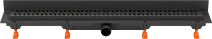 Душевой трап (лоток) MCH Chudej Harmony CH750HC2 75 см, матовый черный