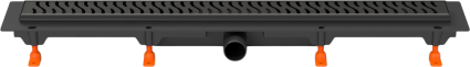 Душевой трап (лоток) MCH Chudej Harmony CH950HC 95 см, матовый черный