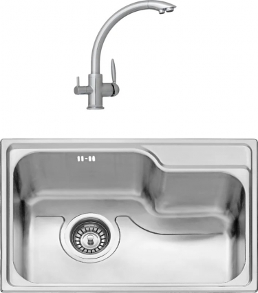 Комплект Мойка Seaman Eco Wien Eco Wien SWT-6845 + Смеситель Barcelone SSL-5381 water polish