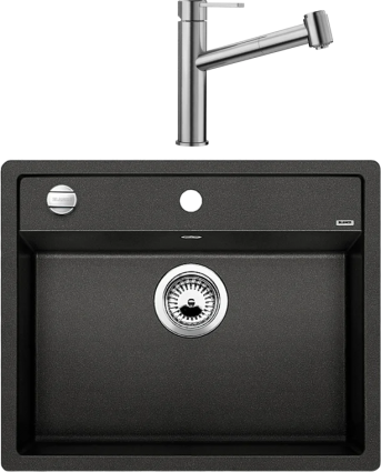 Комплект Мойка Blanco Dalago 6 антрацит + Смеситель Ambis-S 523119