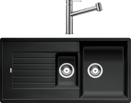 Комплект Мойка Blanco Zia 6S 514748 антрацит + Смеситель Ambis-S 523119