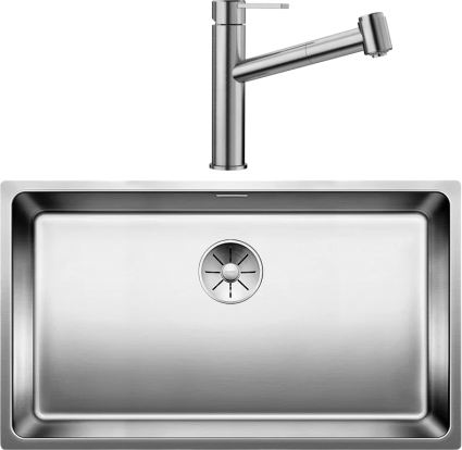 Комплект Мойка Blanco Andano 700-U + Смеситель Ambis-S 523119