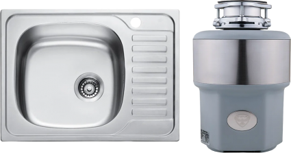 Комплект Мойка Kaiser KSS-6550 L + Измельчитель Status Premium 300