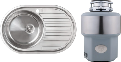 Комплект Мойка Kaiser KSS-7750 L + Измельчитель Status Premium 300