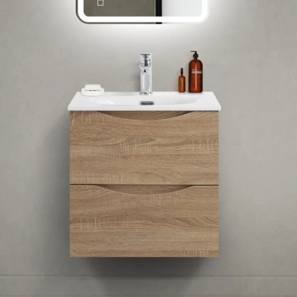 Тумба под раковину BelBagno Marino-cer-mini 50 подвесная, rovere bianco
