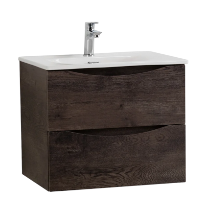 Тумба под раковину BelBagno Marino-cer-mini 60 подвесная, rovere nature grigio