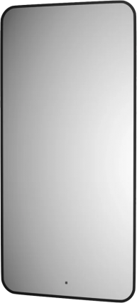 Зеркало Defesto Aura DF 2978R 60x120, с теплой подсветкой, инфракрасный выключатель, черное