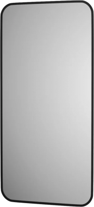 Зеркало Defesto Aura DF 2975 50x100, с теплой подсветкой, без выключателя, черное