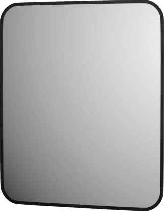 Зеркало Defesto Aura DF 2976 60x70, с теплой подсветкой, без выключателя, черное
