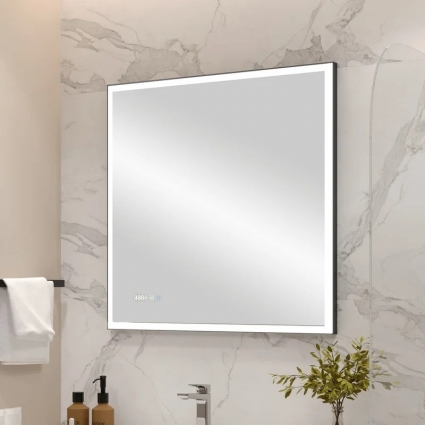 Зеркало Reflection Ghost RF5224GH 80 с подсветкой, с часами
