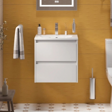 Тумба с раковиной BelBagno Kraft 39 50, bianco opaco, раковина BB-8099-3-50