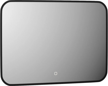 Зеркало Defesto Aura DF 2974SH 70x50, с теплой подсветкой, сенсорный выключатель, черное