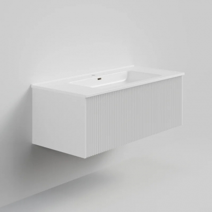 Тумба с раковиной La Fenice Terra 100, подвесная, bianca, раковина Slim Line 100 см