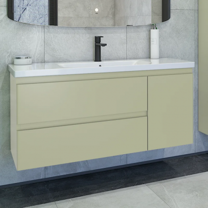 Тумба с раковиной Caprigo Forte 120 R, подвесная, фисташка