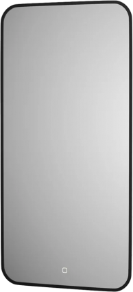 Зеркало Defesto Aura DF 2965S 50x100, с нейтральной подсветкой, сенсорный выключатель, черное