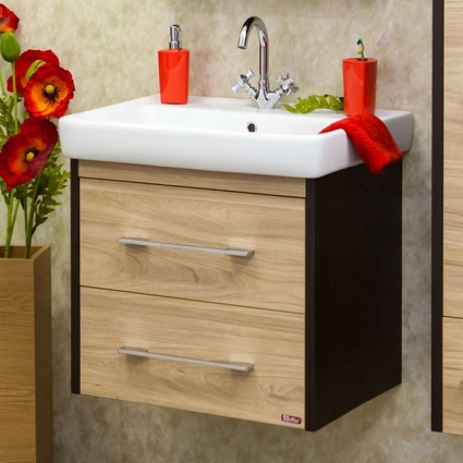 Тумба для комплекта Sanflor Ларго 2 60 вяз швейцарский, венге