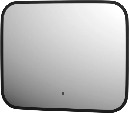 Зеркало Defesto Aura DF 2971RH 50x40, с теплой подсветкой, инфракрасный выключатель, черное