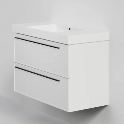 Тумба с раковиной La Fenice Elba Twin 100, подвесная, bianca, раковина Cubo 100