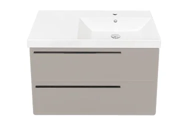 Тумба с раковиной La Fenice Elba Twin 90, подвесная, cappuccino, раковина Cubo 90 R
