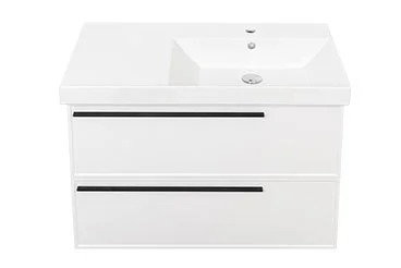 Тумба с раковиной La Fenice Elba Twin 90, подвесная, bianca, раковина Cubo 90 R