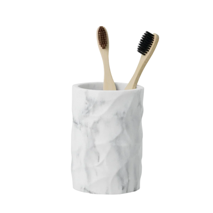 Стакан Fora White rock FOR-WRK044 белый мрамор