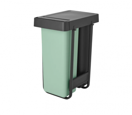 Мусорное ведро Brabantia Sort&Go 232527, 2 шт, 30 л, мятно-голубое, темно-серое