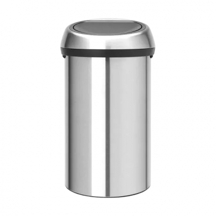 Мусорное ведро Brabantia Touch Bin 107962, 60 л, стальной матовый