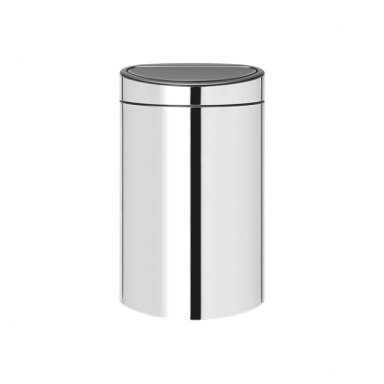 Мусорное ведро Brabantia Touch Bin New 115004, 23 + 10 л, стальное полированное