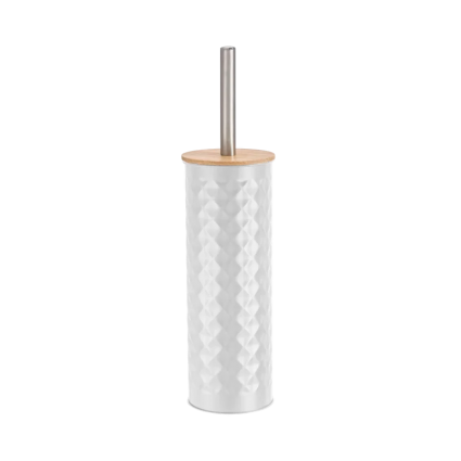 Ершик Fora White rhombus FOR-BRUSH-1099WB, белый, бамбук