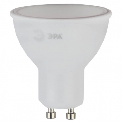 Лампа светодиодная ЭРА GU10 7W 2700K матовая ECO LED MR16-7W-827-GU10 Б0040874