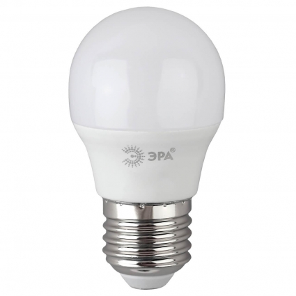 Лампа светодиодная ЭРА E27 10W 6500K матовая P45-10W-865-E27 R Б0045355