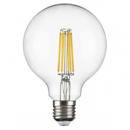 Лампа светодиодная филаментная Lightstar E27 8W 4000K прозрачная 933004