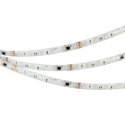 Светодиодная лента герметичная Arlight 14W/m 60LED/m 5060SMD разноцветный 5М DMX-SE-B60-10mm 24V 039607