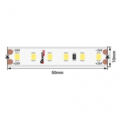 Светодиодная влагозащищенная лента DesignLed 14,4W/m 120120Led/m 2835SMD теплый белый 5M DSG2120-24-WW-65 007784