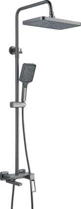 Душевая стойка Shevanik S6826T, оружейная сталь