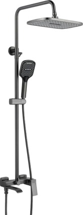 Душевая стойка Shevanik S4036T, оружейная сталь