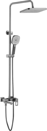 Душевая стойка Shevanik S8236T, оружейная сталь