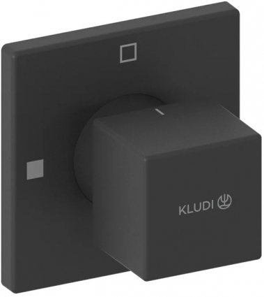 Переключатель потоков Kludi Decus 548473975, черный матовый, на два потребителя