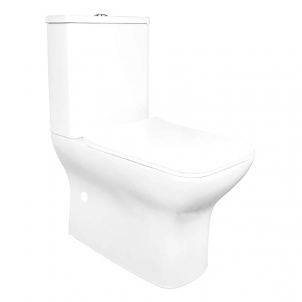 Унитаз-компакт напольный Azario Fresco AZ-8302, глянцевый белый