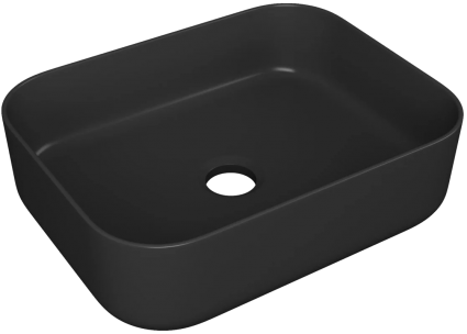 Накладная раковина Point Меркурий PN43832BM черная матовая