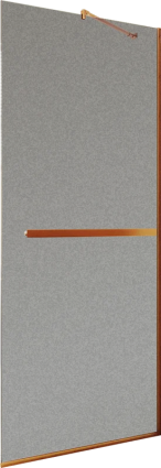Душевая перегородка Maybahglass MGD-1462-2у, 99 см, профиль бронза, стекло графит матовое