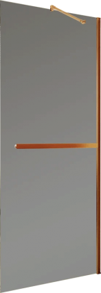 Душевая перегородка Maybahglass MGD-1461-2ш, 99 см, профиль бронза, стекло графит