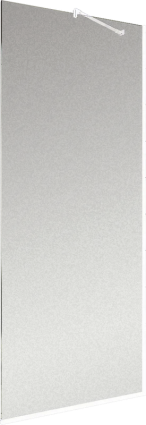 Душевая перегородка Maybahglass MGD-1357-1у, 99 см, профиль белый, стекло сатин